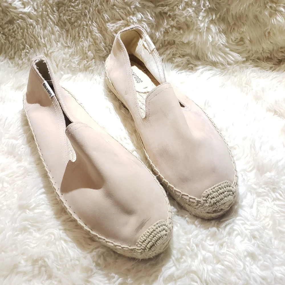 Soludos Platform Smoking Slipper Safari Size 9